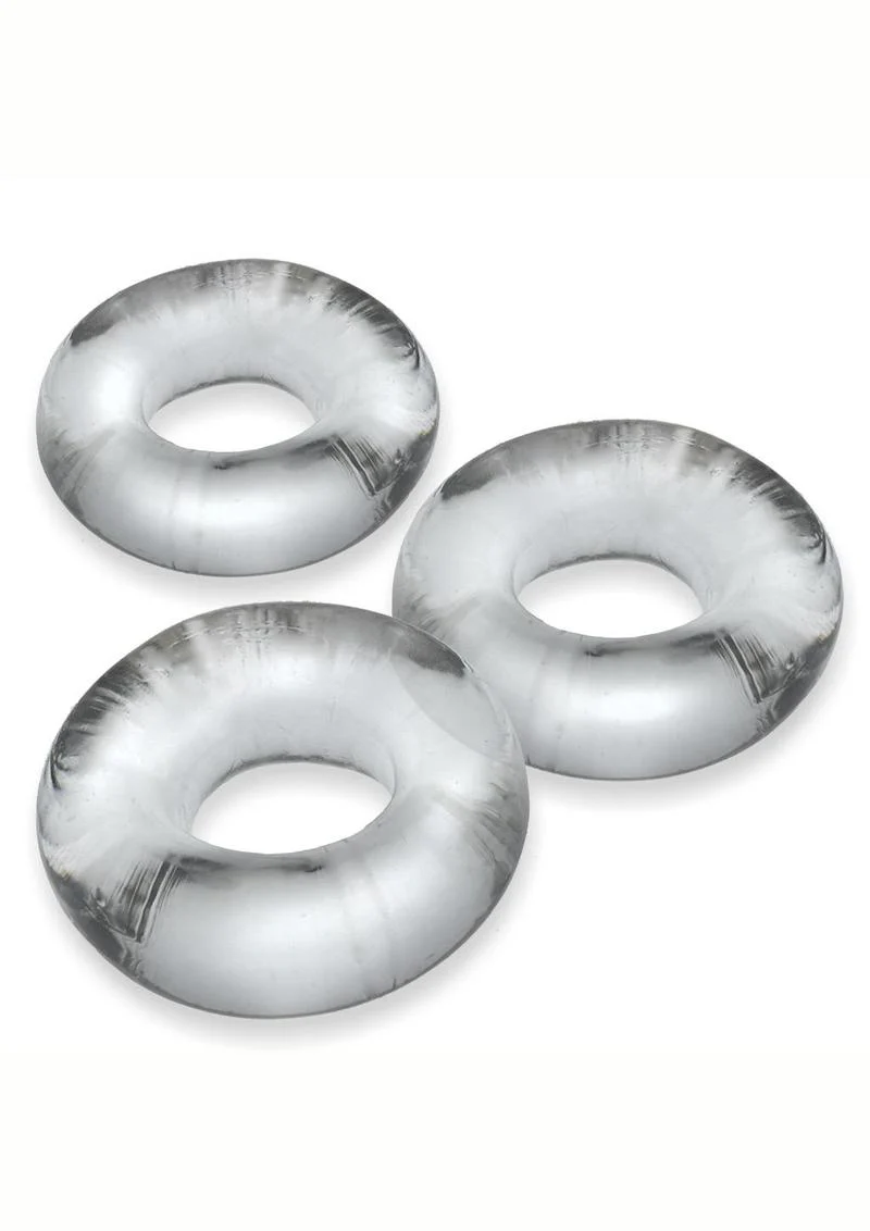 Oxballs Fat Willy Jumbo Cock Ring (3 pack) - Clear - Image 2