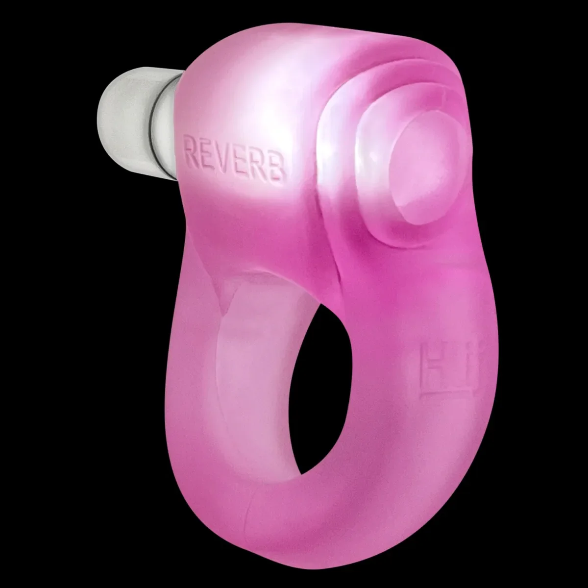 Oxballs Glowdick Silicone Cockring with LED - Pink Ice - Image 6