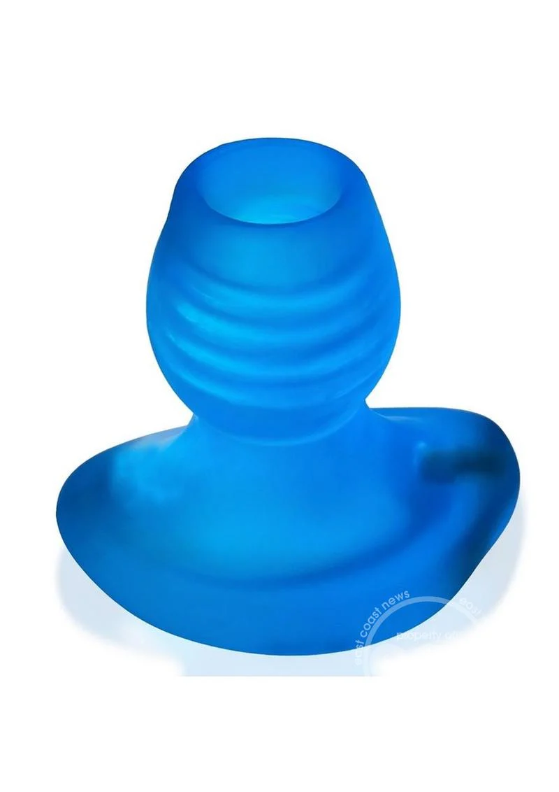 Oxballs Glowhole Hollow Buttplug with LED Insert - Large - Blue Morph - Image 3