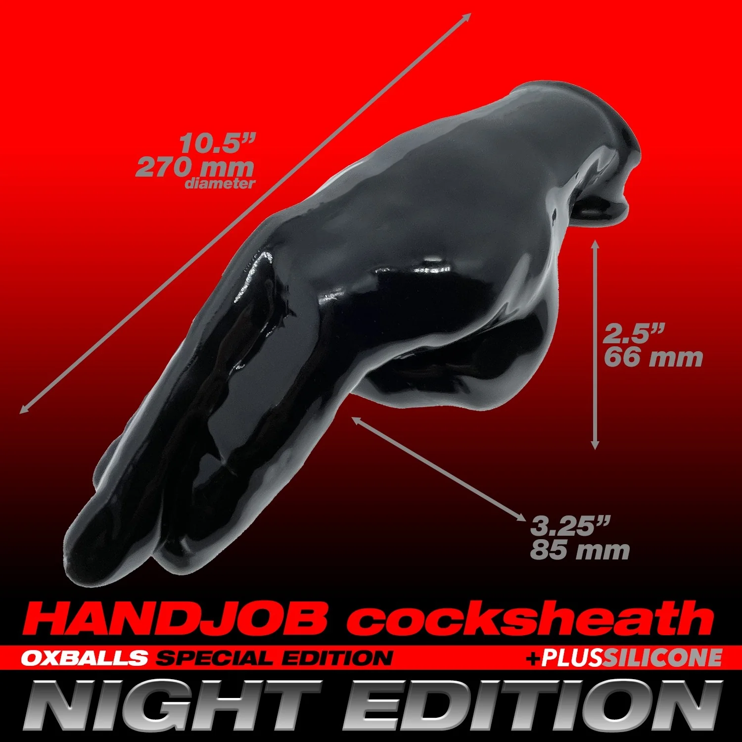 Oxballs Hand-Job Vibrating Cock Sheath - Night Edition - Image 9