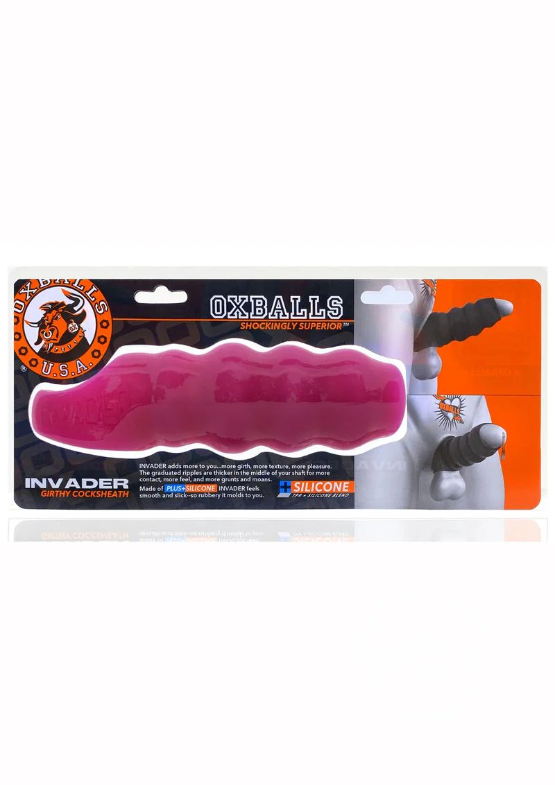 Oxballs Invader Rippled Open-Ended Extender - pink Ice - Image 4