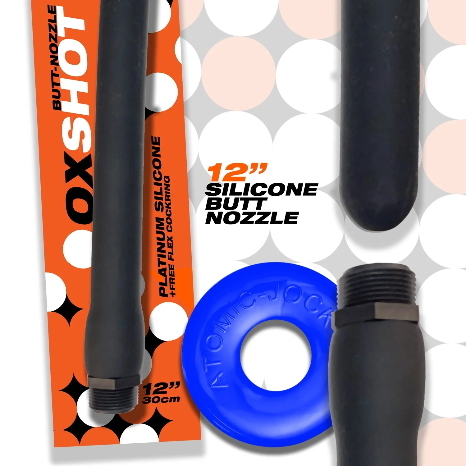 Oxballs Oxshot Silicone Butt Nozzle Shower Hose and Cock Ring - Image 8