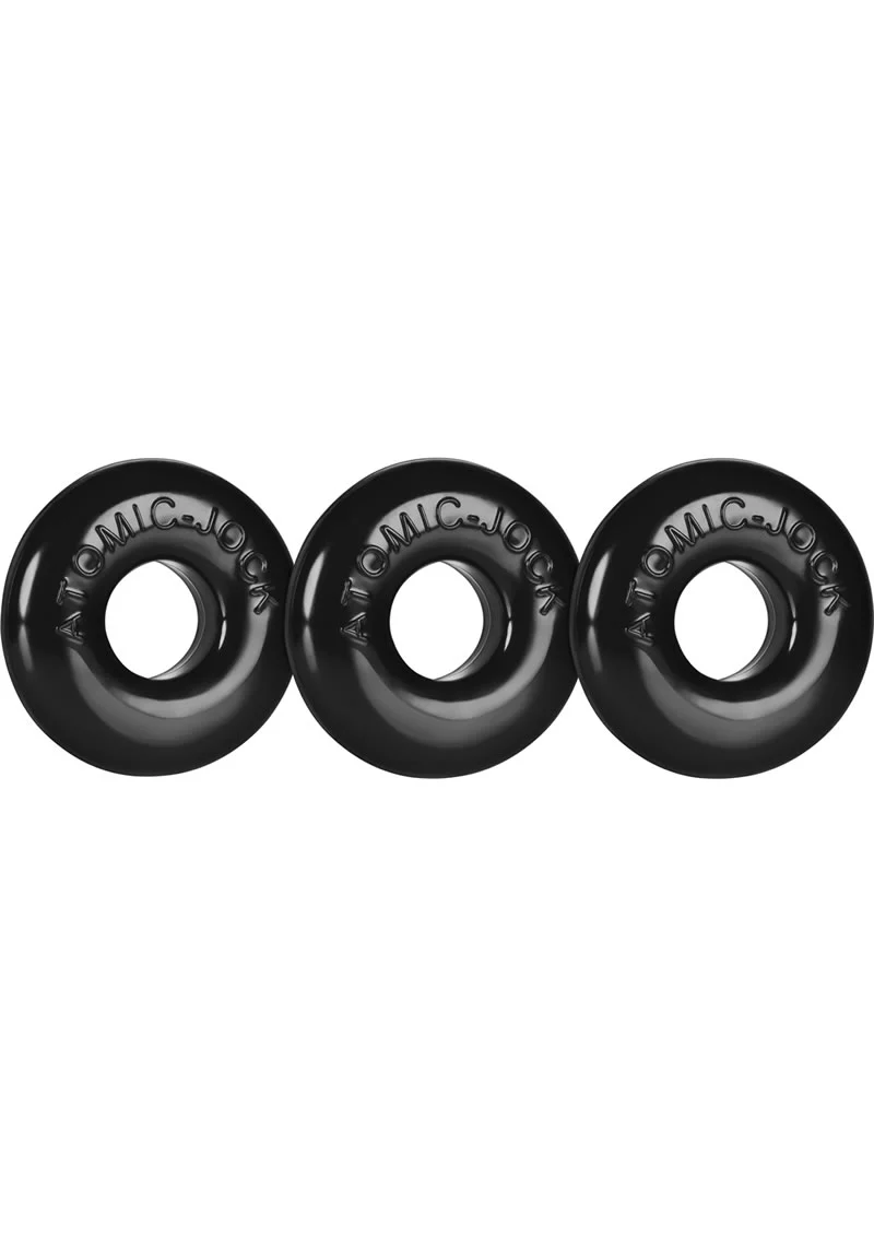 Oxballs Ringer Donut Cockring 3 Pack Black - Image 2