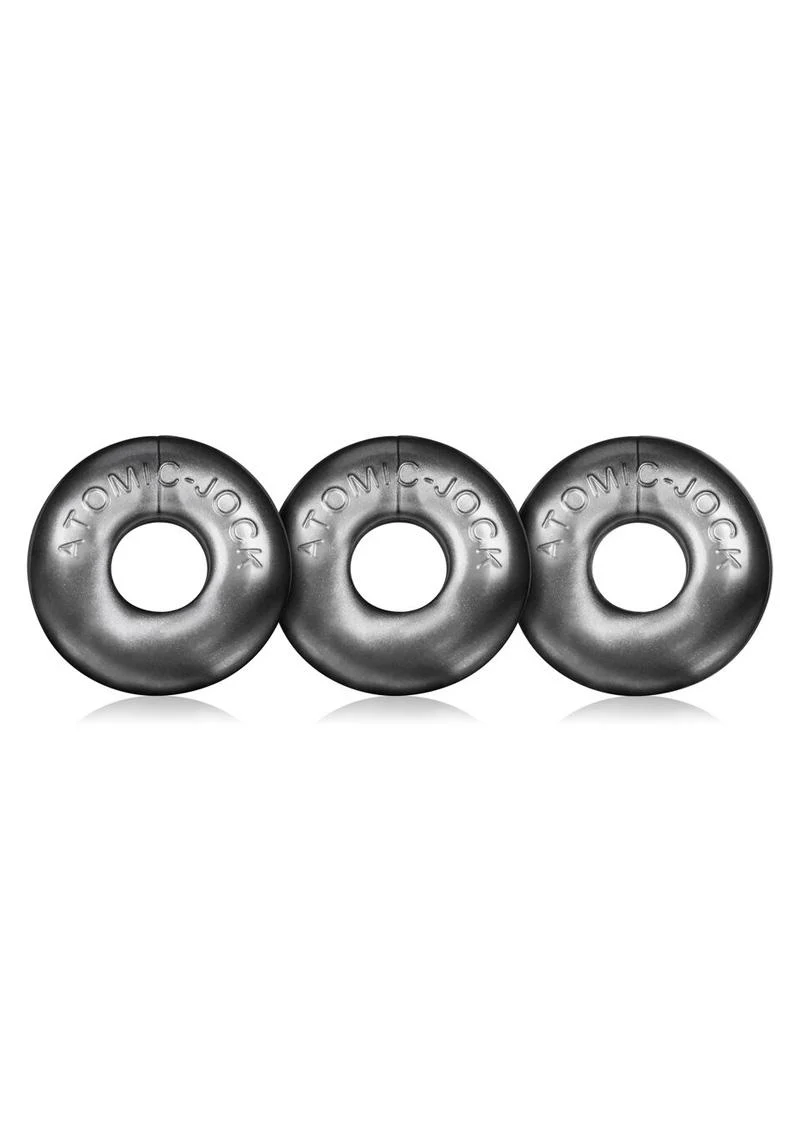 Oxballs Ringer Donut Cockring 3 Pack Silver - Image 4