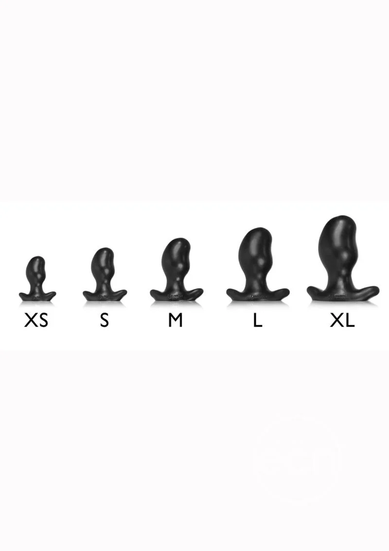 Oxballs Silicone Butt Plug Police Blue Swirl X-Small - Image 3