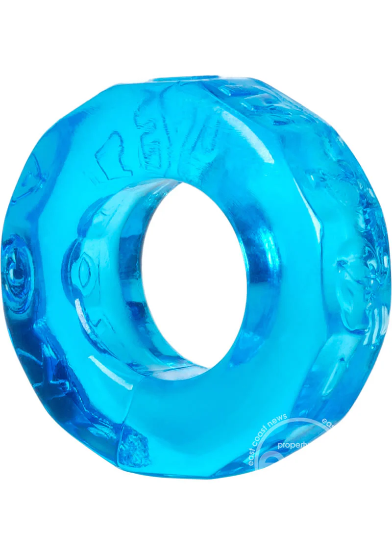 Oxballs Sprocket Super Stretch Cockring Ice Blue - Image 4