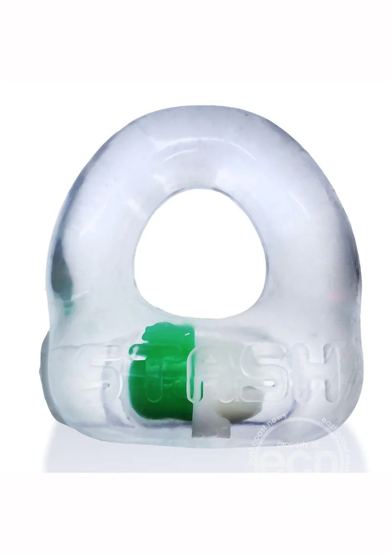 Oxballs Stash Cock Ring With Capsule Insert - Clear - Image 3