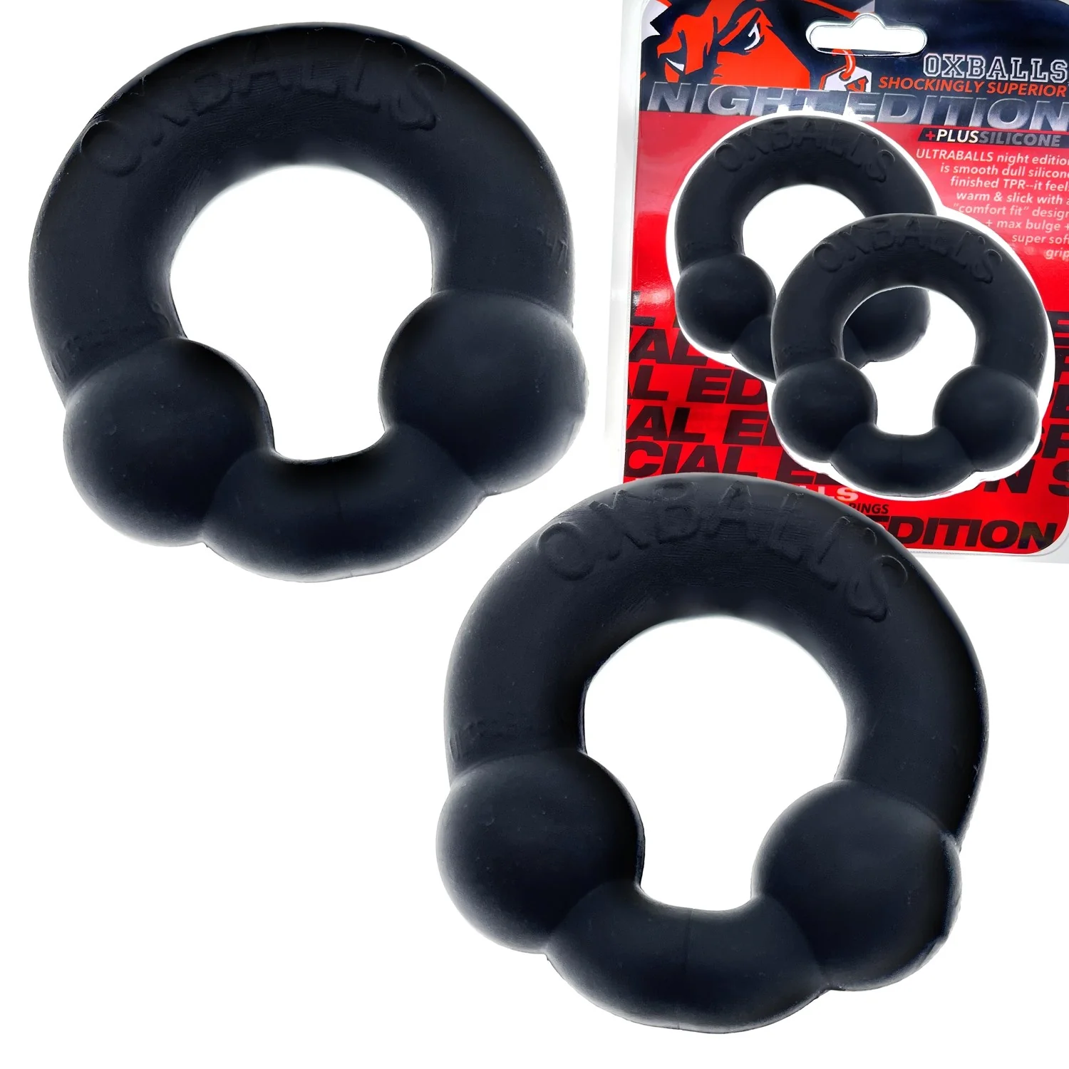 Oxballs Ultraballs Cockring Set 2 Each Per Set Night Edition - Image 14