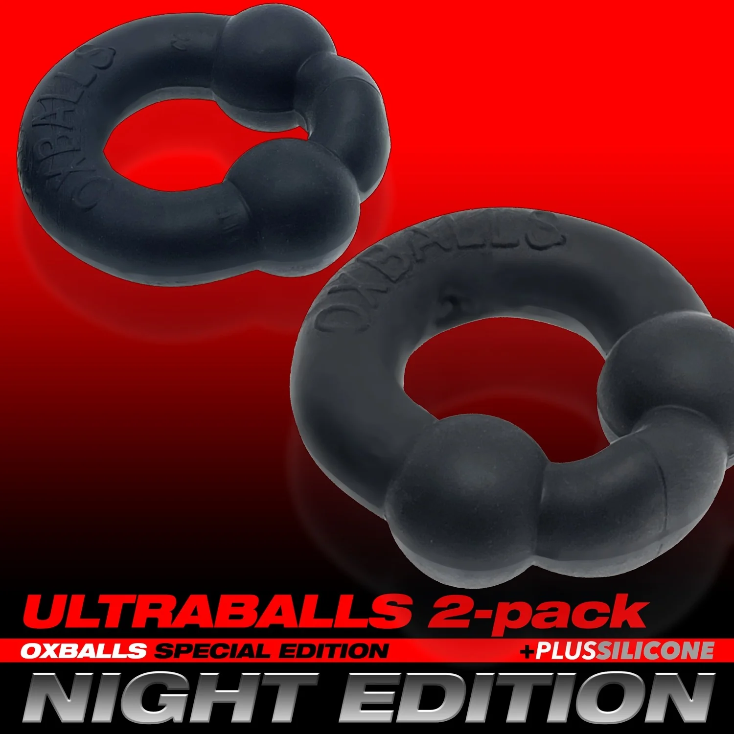 Oxballs Ultraballs Cockring Set 2 Each Per Set Night Edition - Image 9