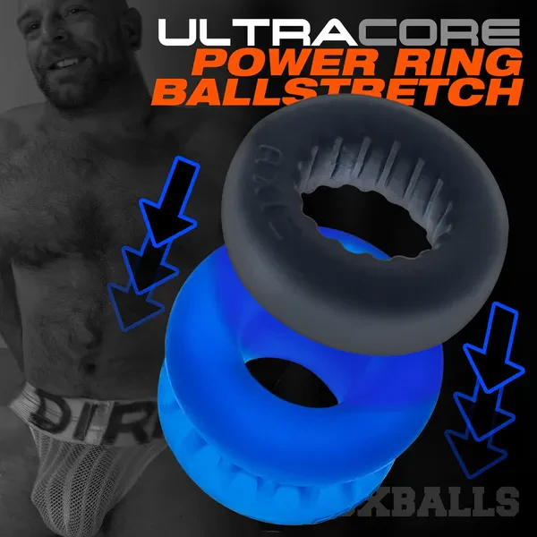 Oxballs Ultracore Core Ballstretcher with Axis Ring - Blue Ice - Image 6