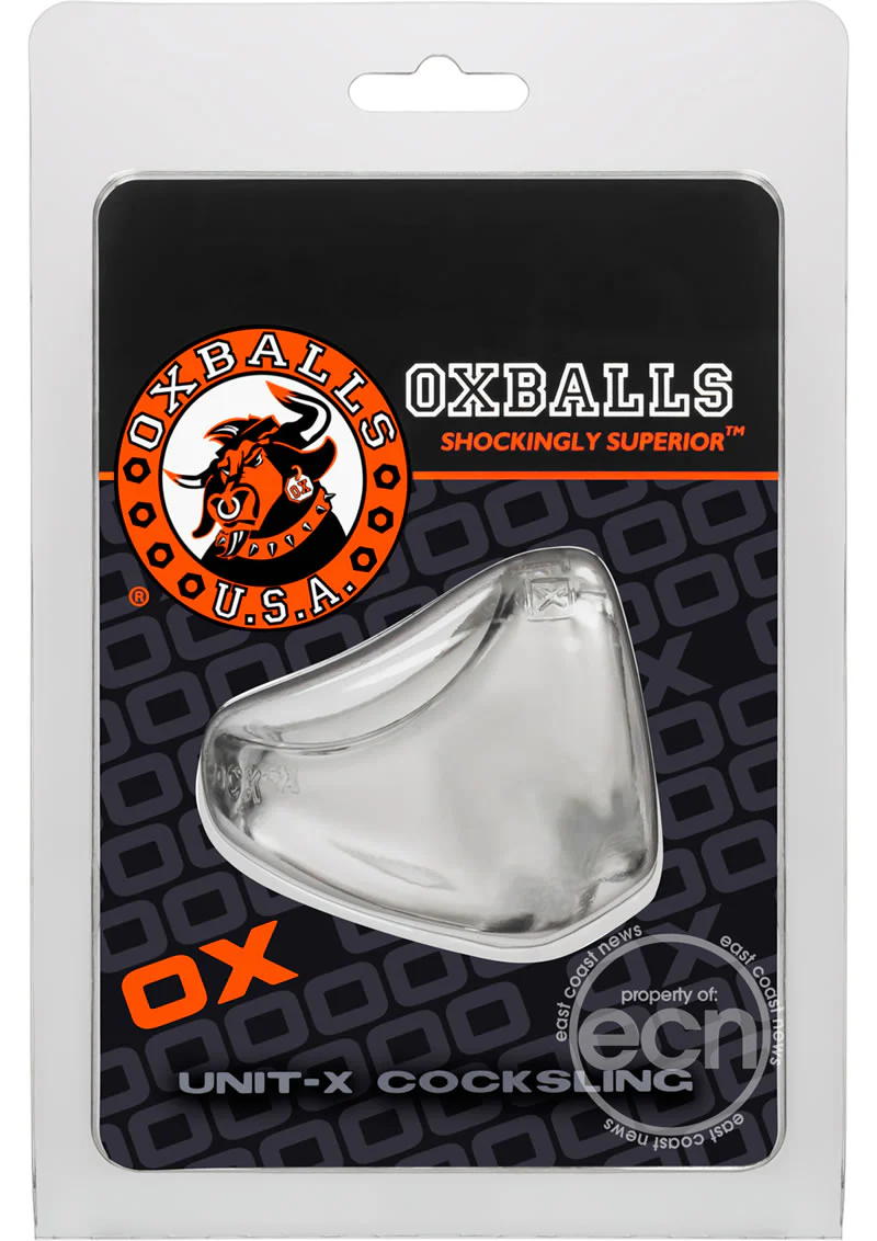 OxBalls Unit X Sports Sling Cockring - Clear - Image 4