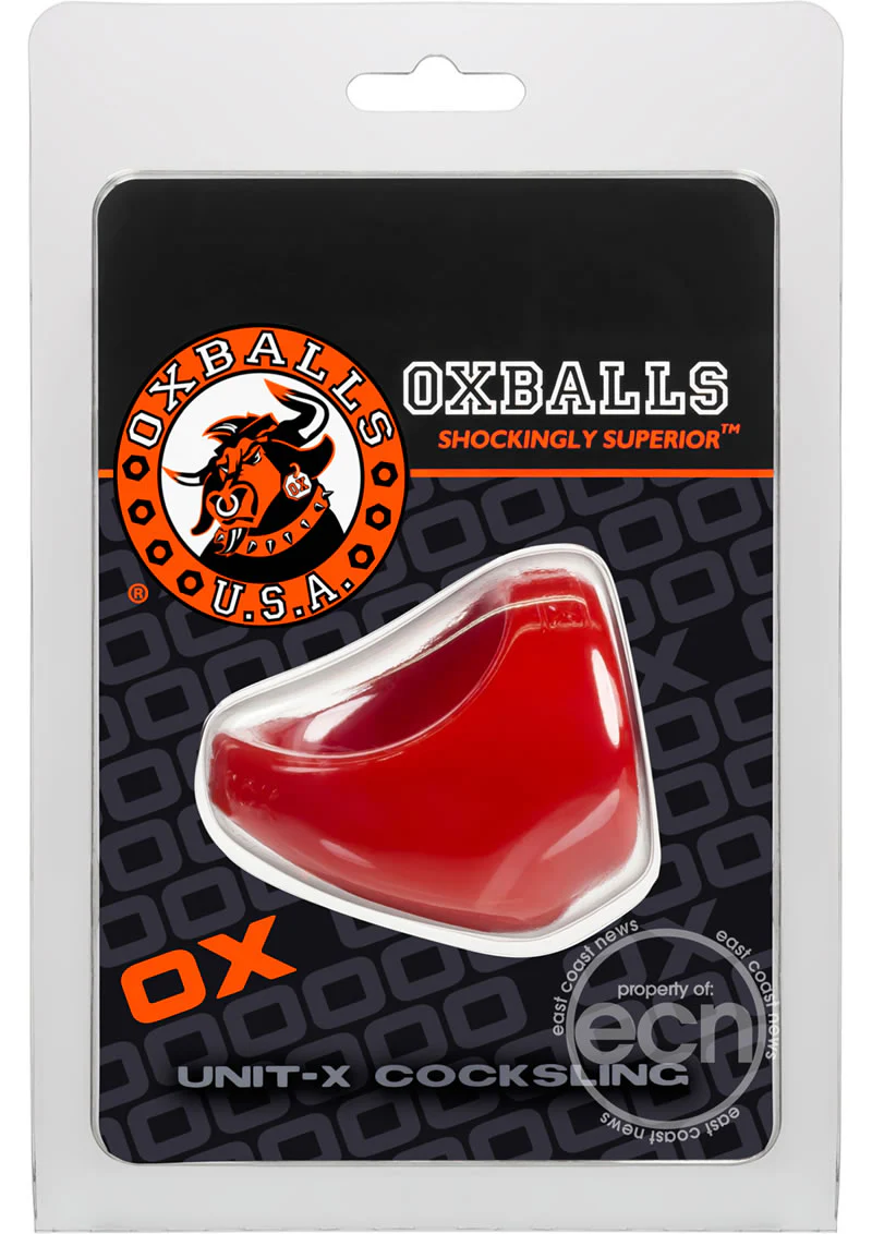 OxBalls Unit X Sports Sling Cockring - Red - Image 2