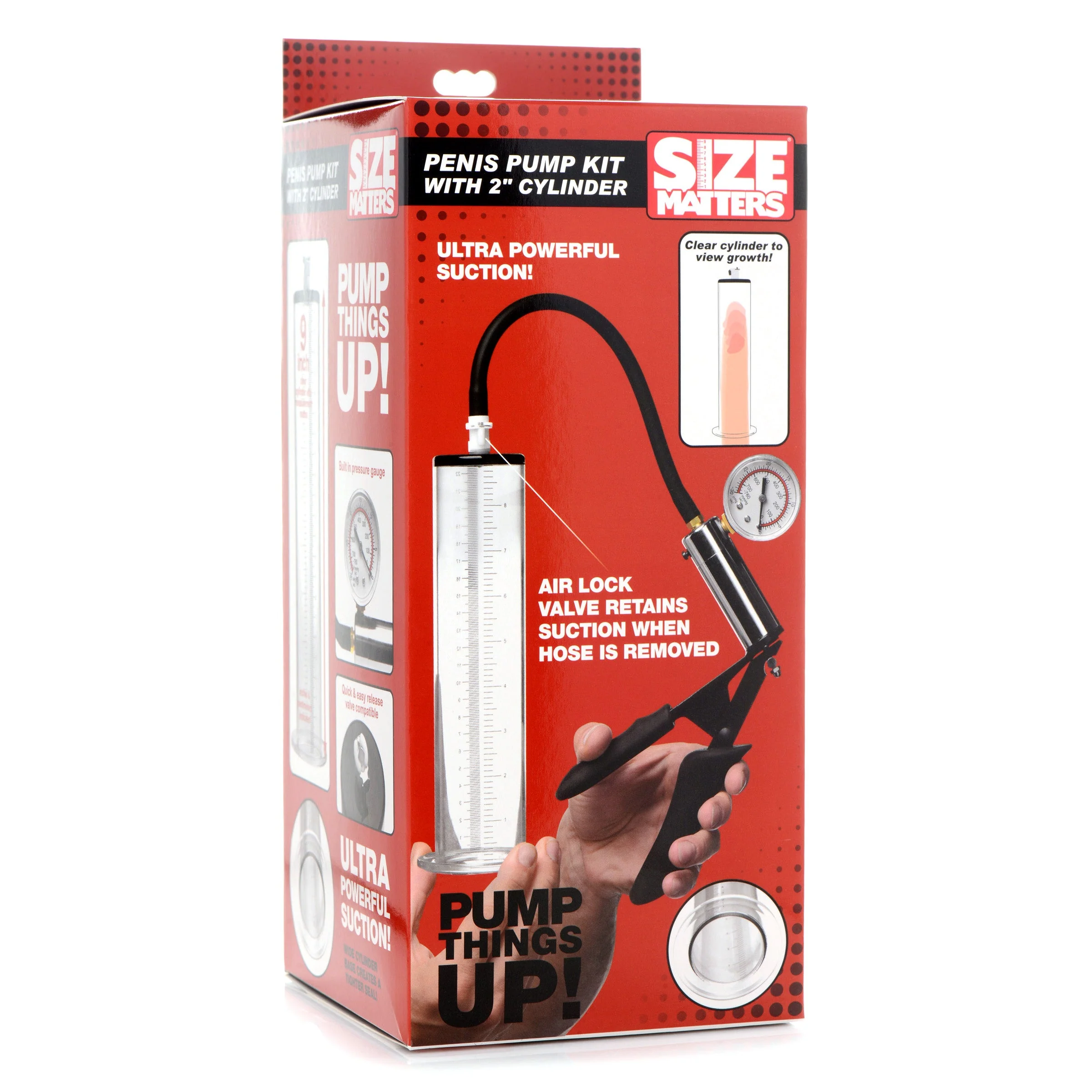 Penis Pump Kit with 2" Cylinder by Size Matters - Image 9