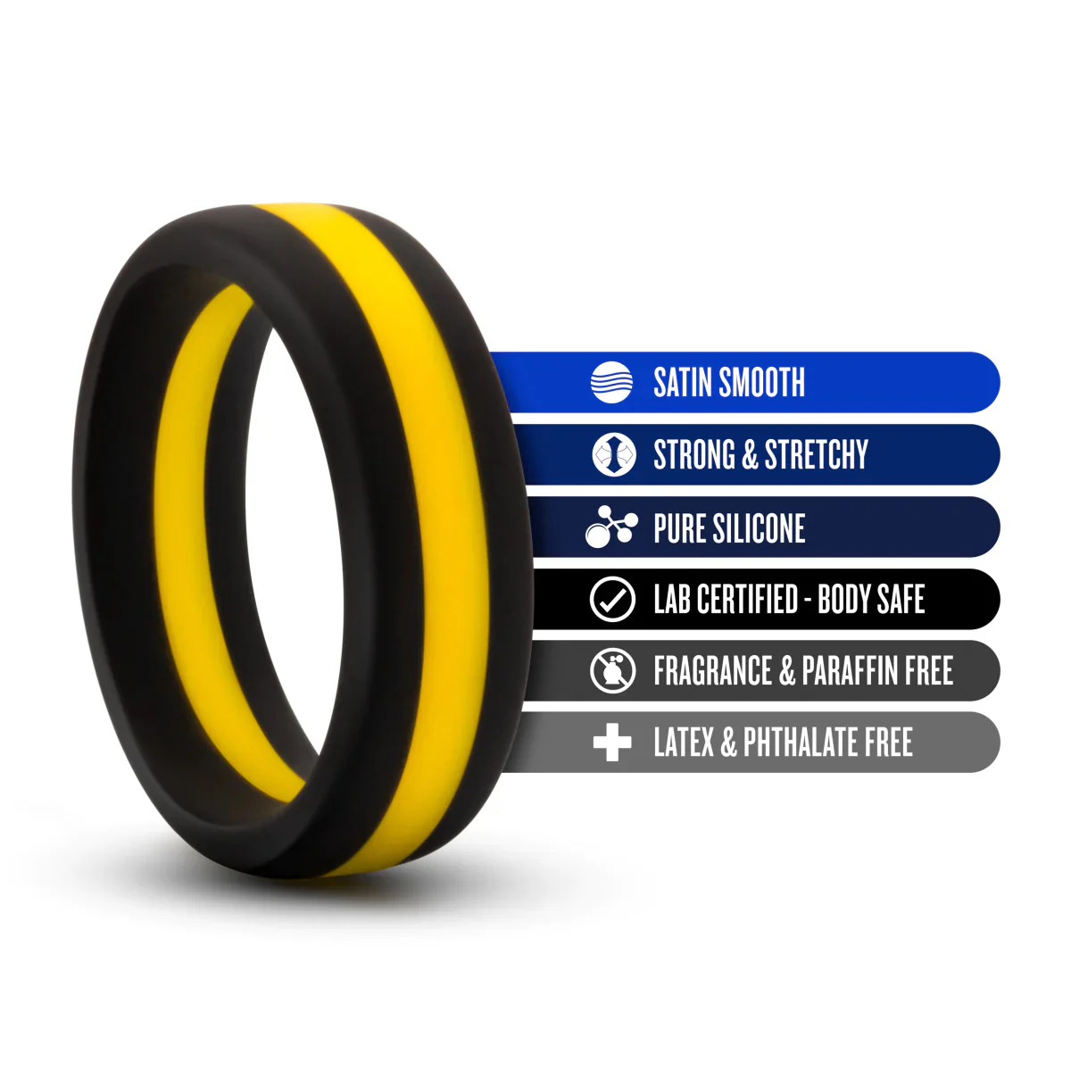 Performance Pro: Black & Gold Penis Ring - Image 2