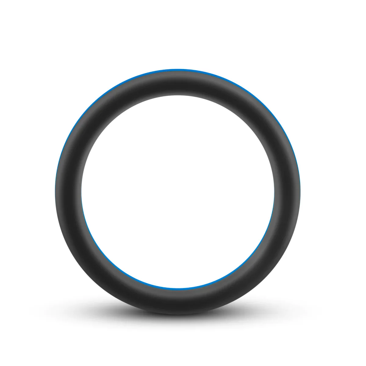 Performance Pro: Blue & Black Penis Ring - Image 5