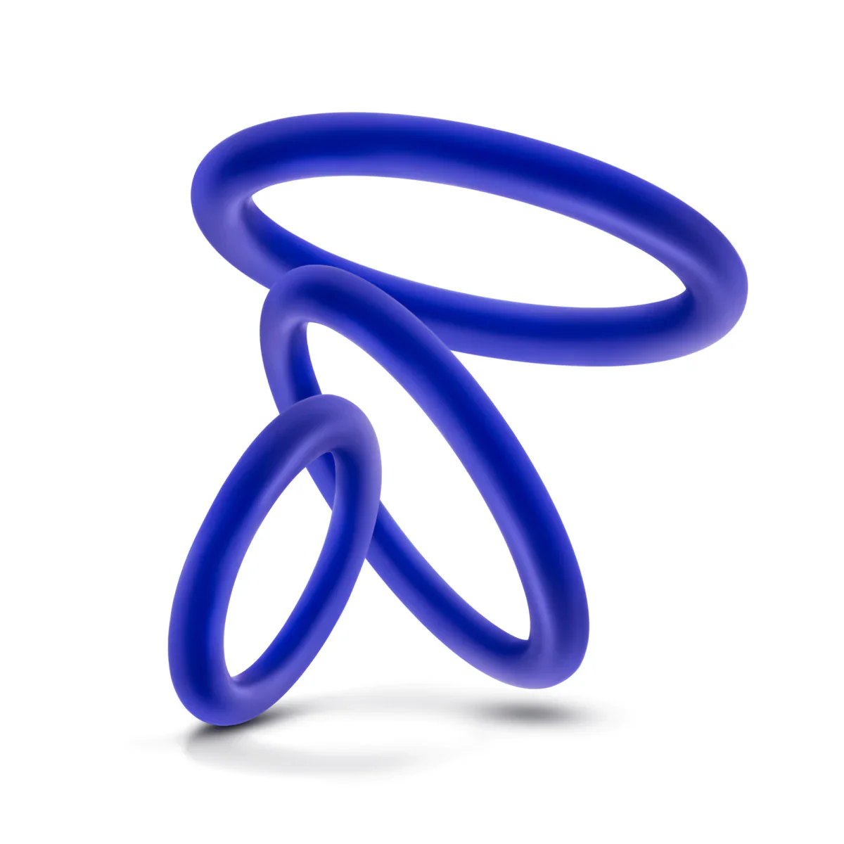 Performance VS4 Indigo Penis Ring Set 3-Sizes - Image 3