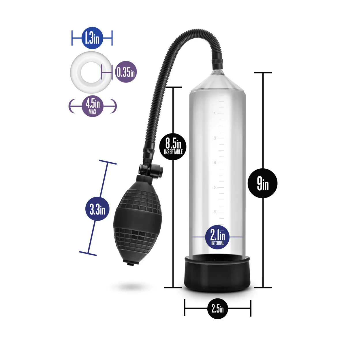 Performance VX101 Beginner's Male Enhancement Clear Penis Pump - Image 2