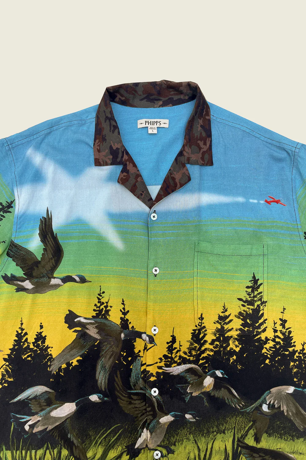PHIPPS OVERSIZED BOWLING SHIRT LAKE POSTER PRINT - Image 3