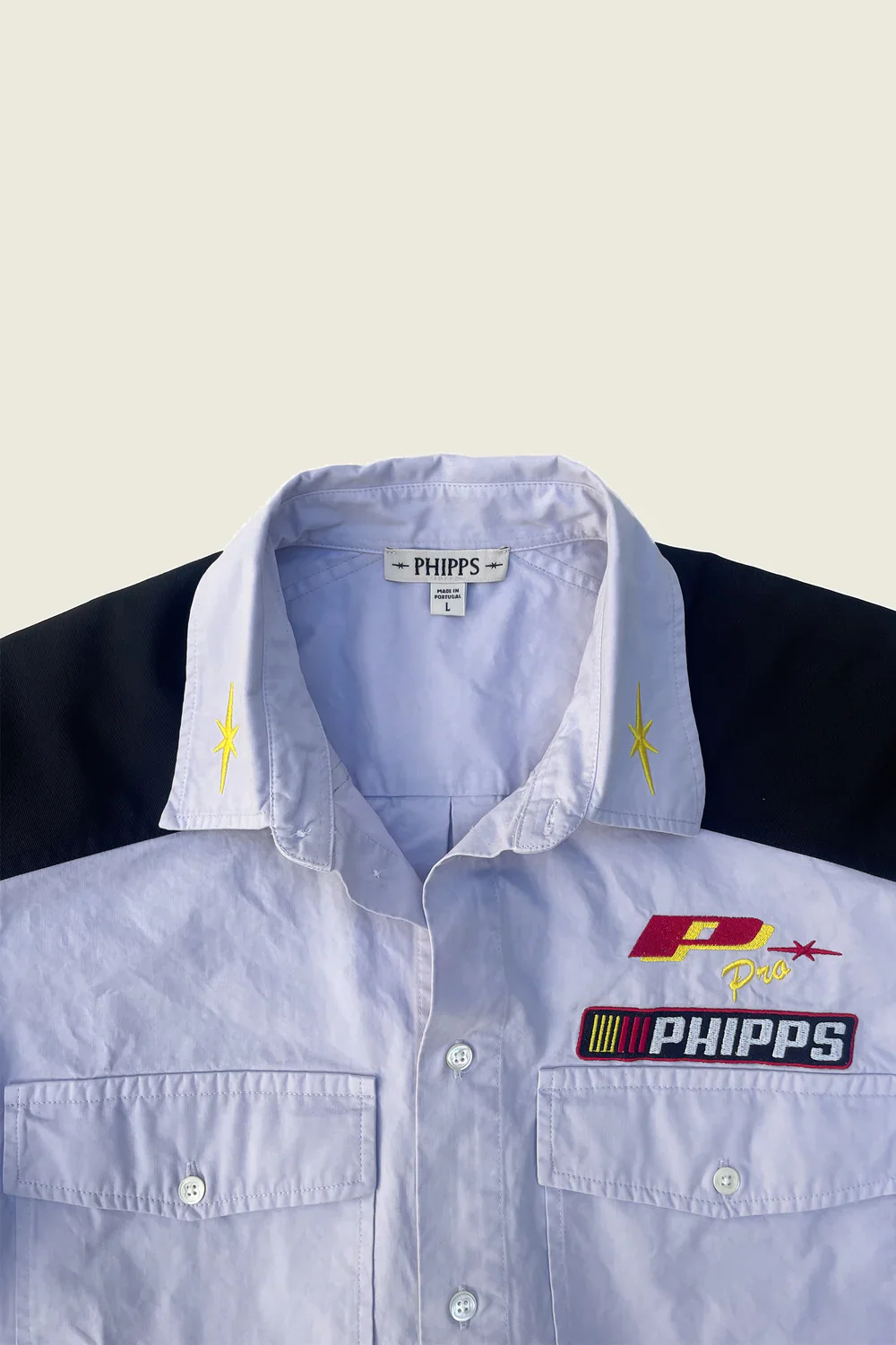 PHIPPS SHORT SLEEVE REINFORCED RODEO SHIRT PALE LAVENDER - Image 3