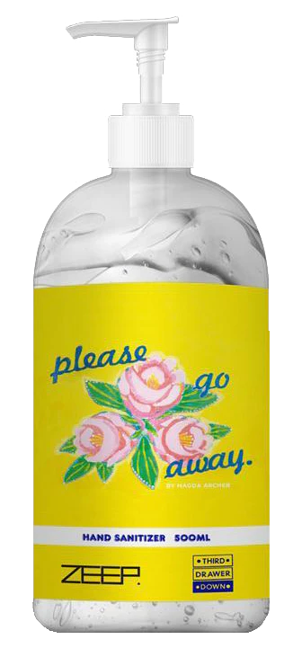 Please Go Away Hand Sanitizer 500ml x Magda Archer - Image 3
