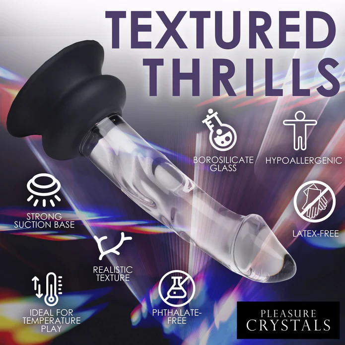 Pleasure Crystals 5.6" Glass Dildo W/ Silicone Base - Image 4