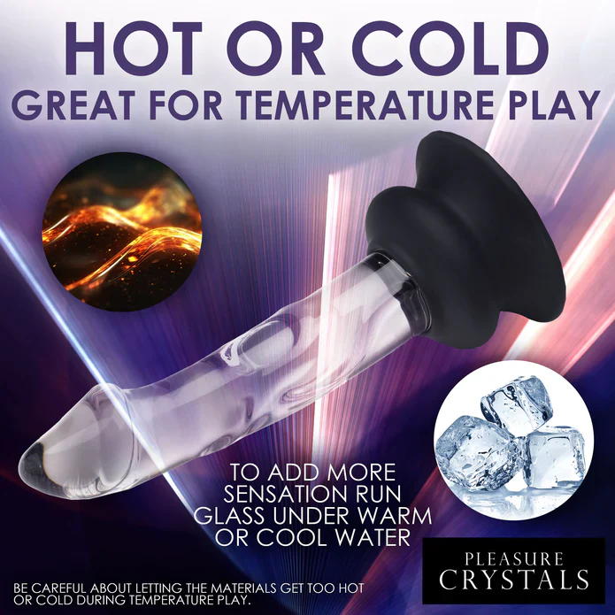 Pleasure Crystals 5.6" Glass Dildo W/ Silicone Base - Image 5