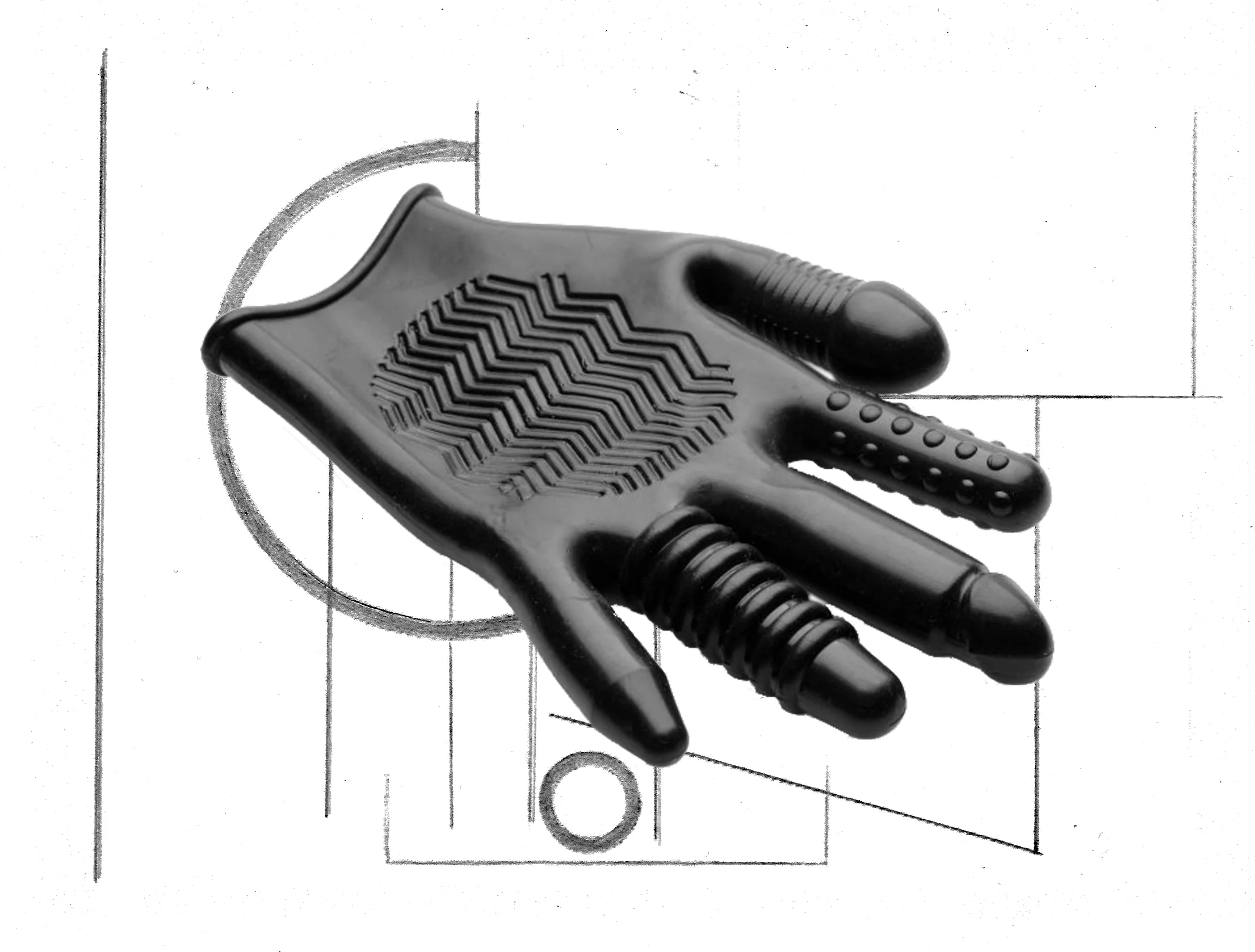 Pleasure Poker Textured Glove - Image 3