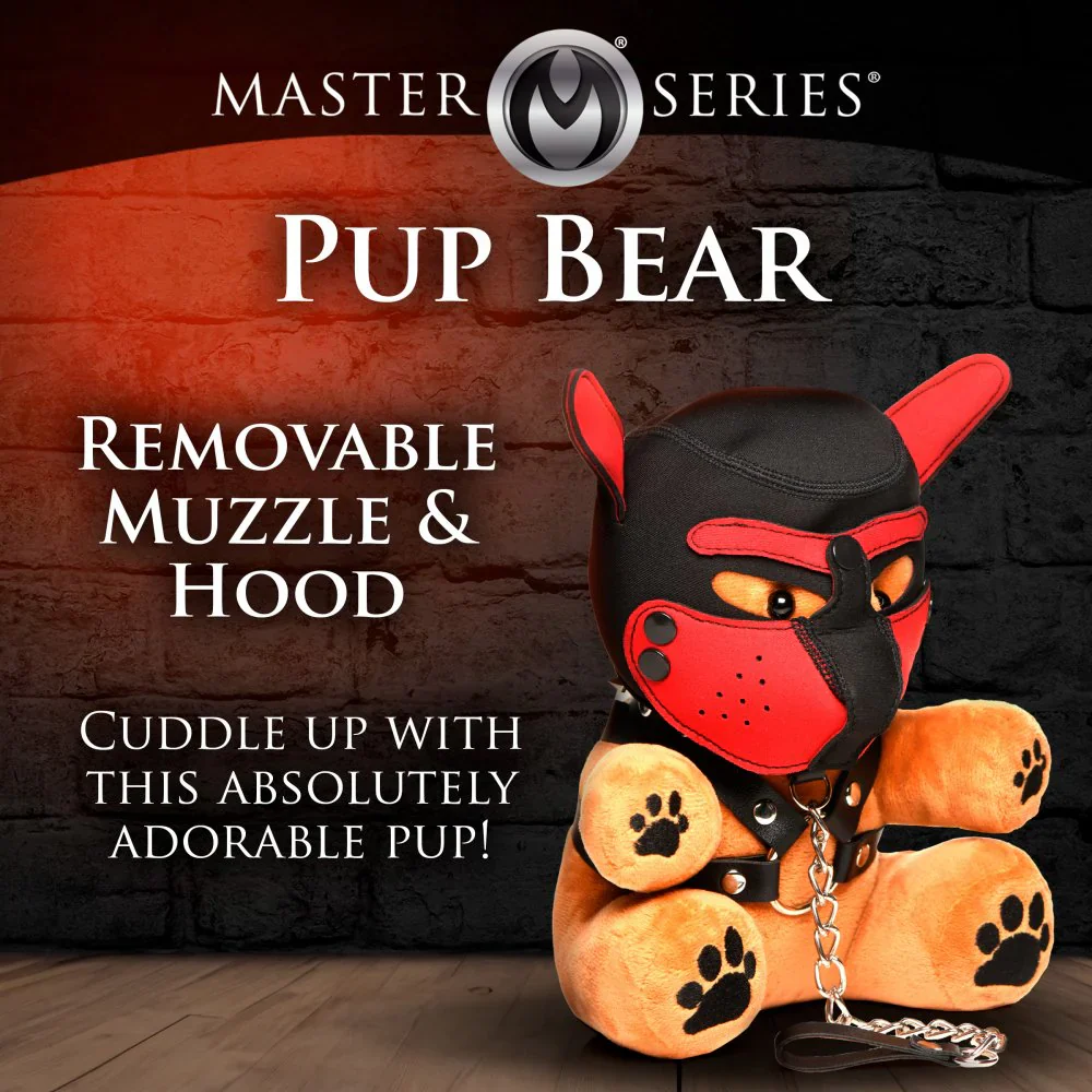 PUP BEAR WITH REMOVEABLE MUZZLE AND HOOD - Image 2