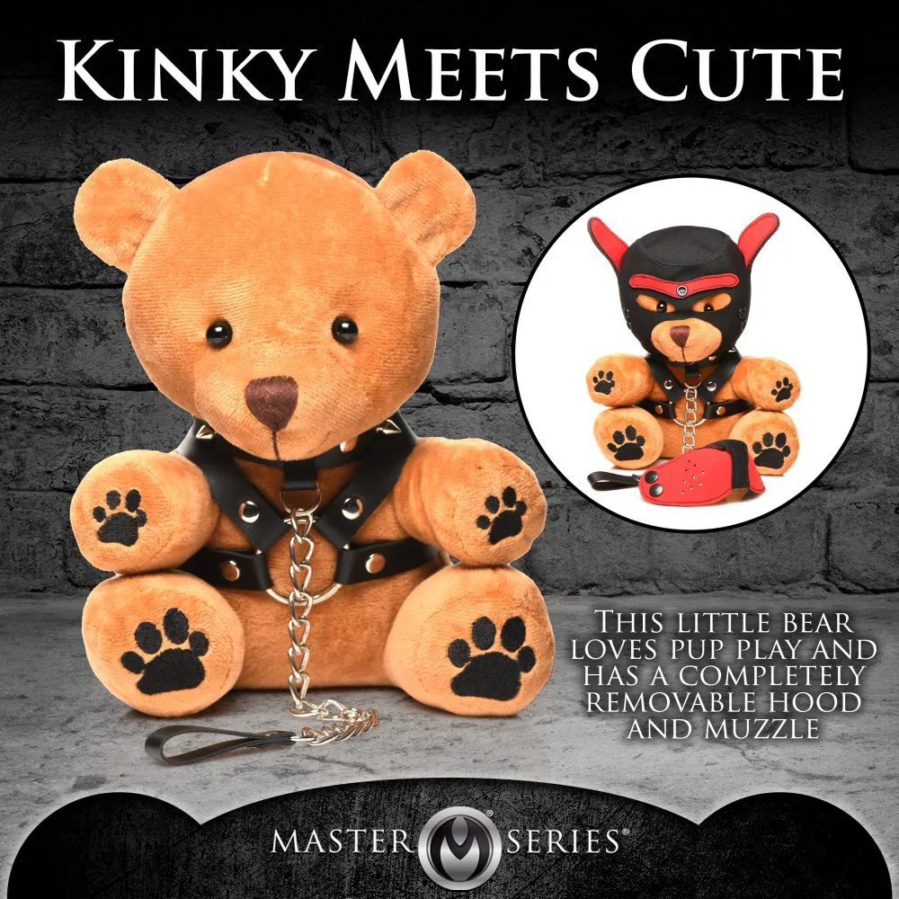 PUP BEAR WITH REMOVEABLE MUZZLE AND HOOD - Image 3
