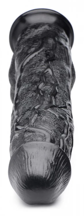Master Cock Raging Rhino 17 Inch Veiny Dildo - Black - Image 4
