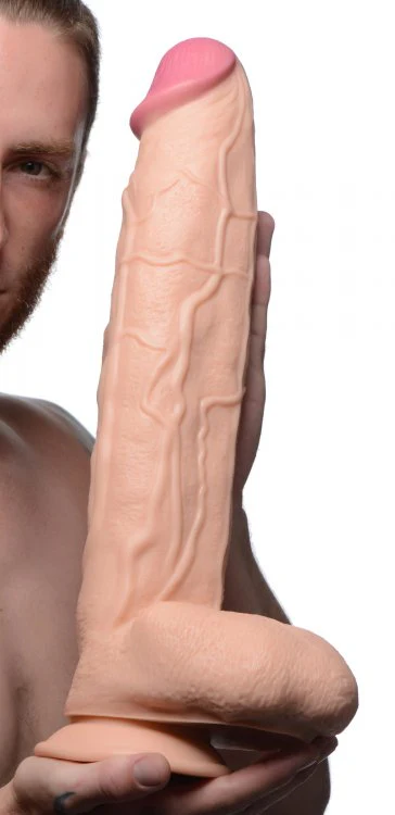 Raging Rhino 17 Inch Veiny Dildo - Flesh - Image 4