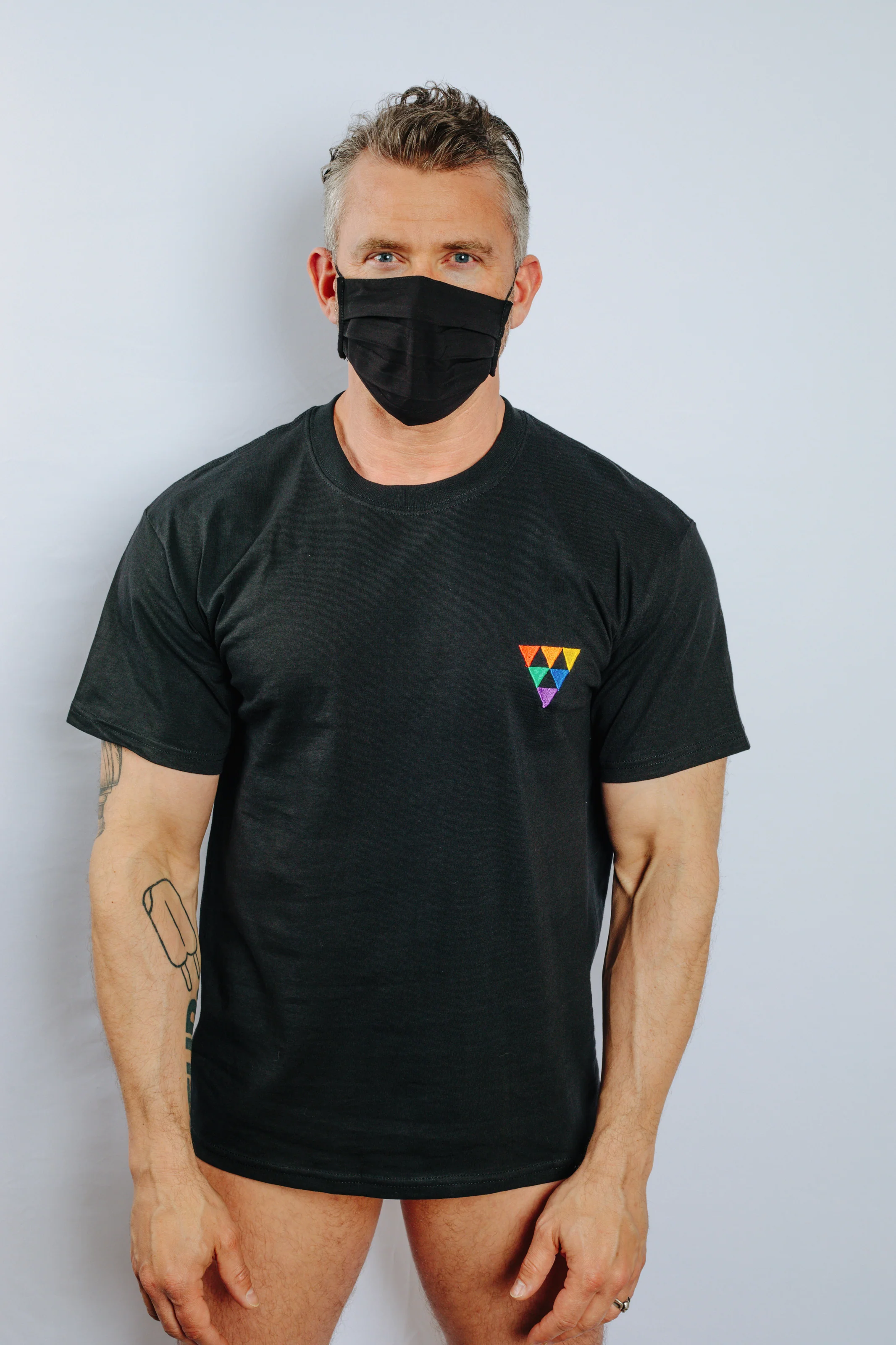 Rainbow Triangle T-Shirt (Available in Black or White) - Image 2