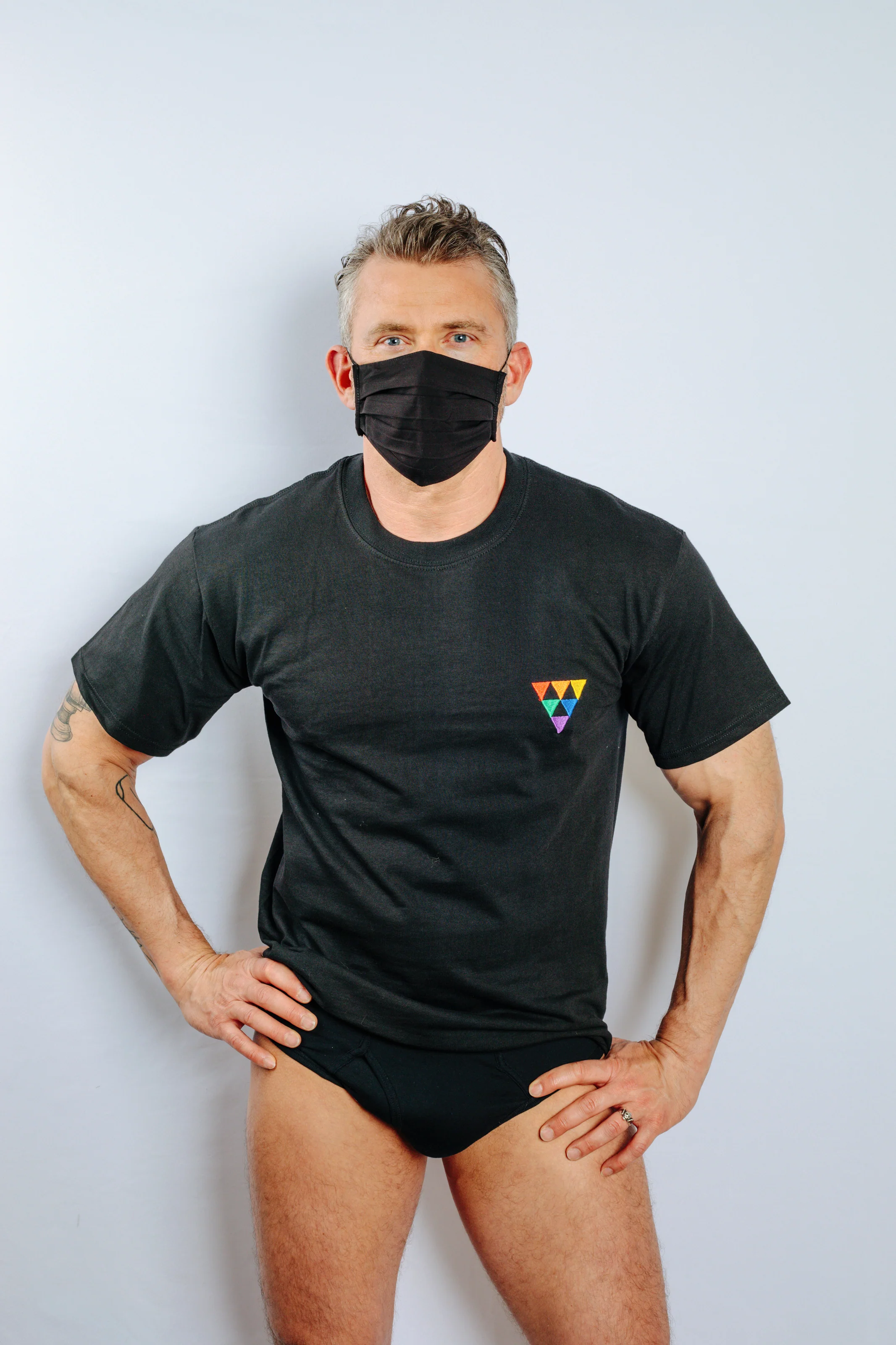Rainbow Triangle T-Shirt (Available in Black or White) - Image 5