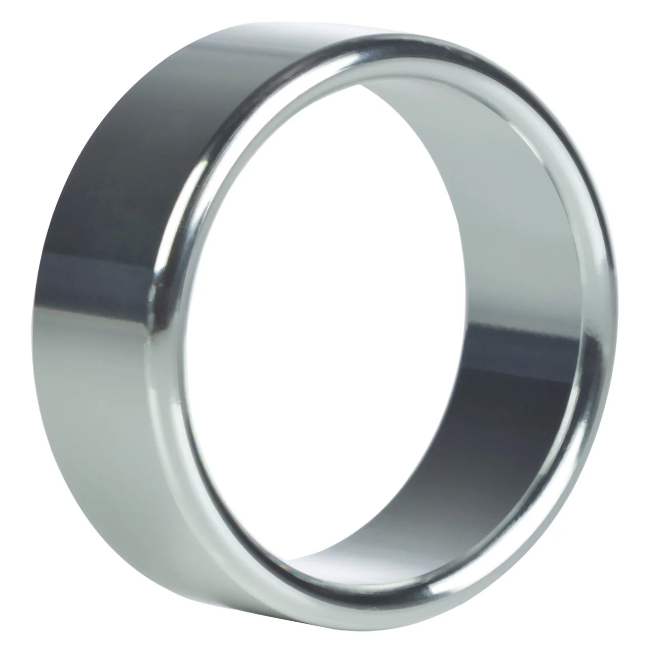 Rings!Alloy Metallic Cock Ring - Large - 1.75in - Silver - Image 2