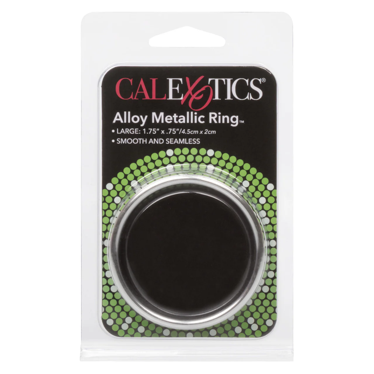 Rings!Alloy Metallic Cock Ring - Large - 1.75in - Silver - Image 3