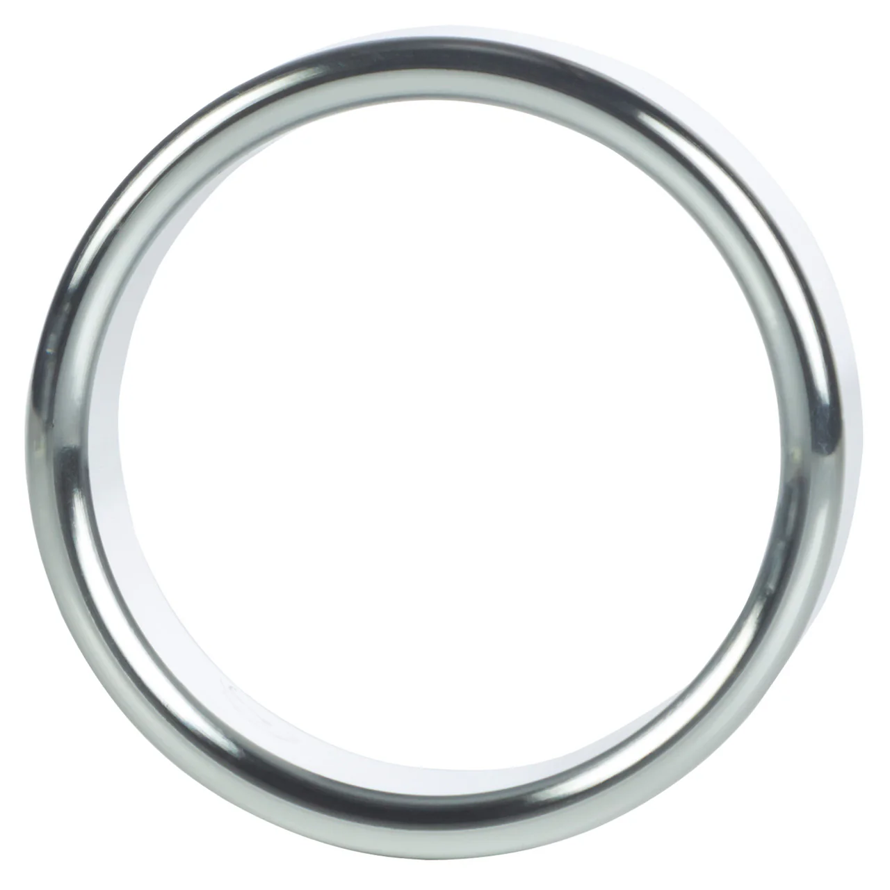 Rings!Alloy Metallic Cock Ring - Large - 1.75in - Silver - Image 5