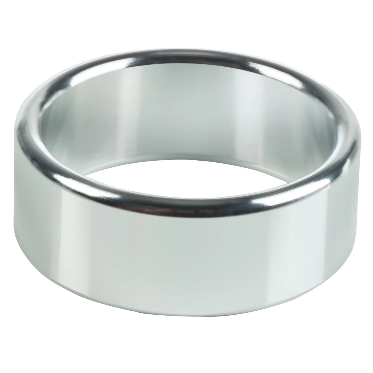 Rings!Alloy Metallic Cock Ring - Large - 1.75in - Silver - Image 6