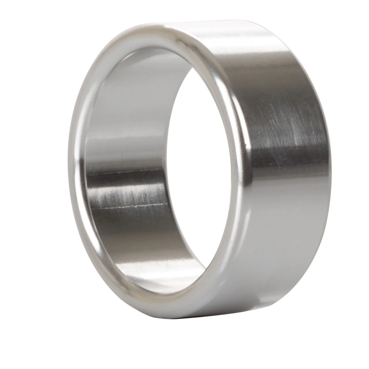 Rings! Alloy Metallic Cock Ring - Medium - 1.5in - Silver - Image 2