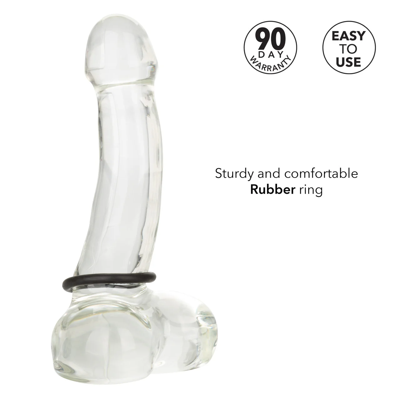 Rings! Black Rubber Cock Ring- Medium - Image 6