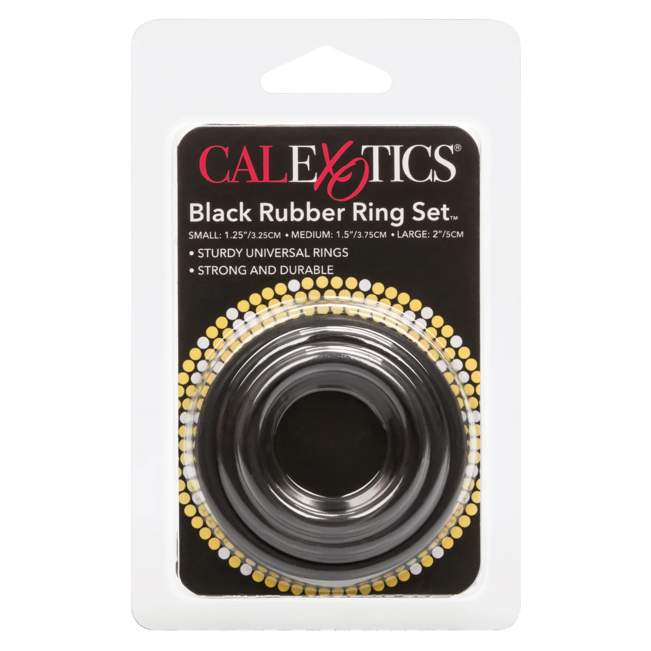 Rings! Black Rubber Cock Rings (3 Piece Set) - Image 3