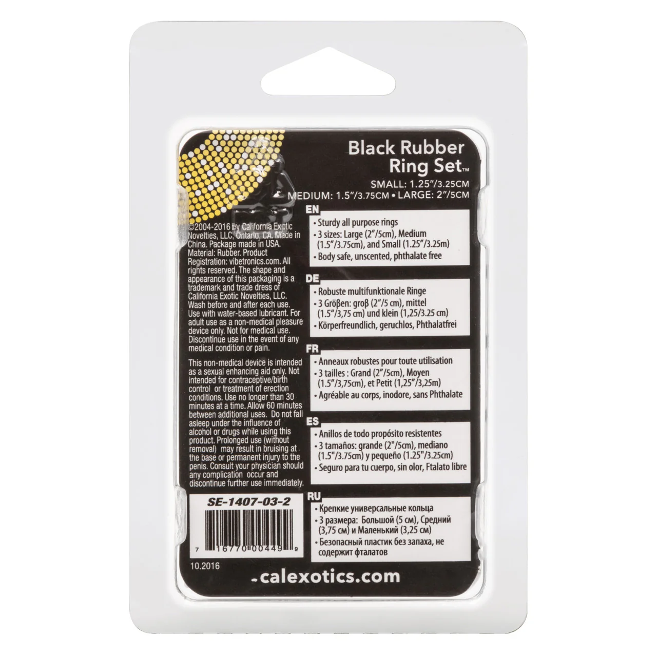 Rings! Black Rubber Cock Rings (3 Piece Set) - Image 4