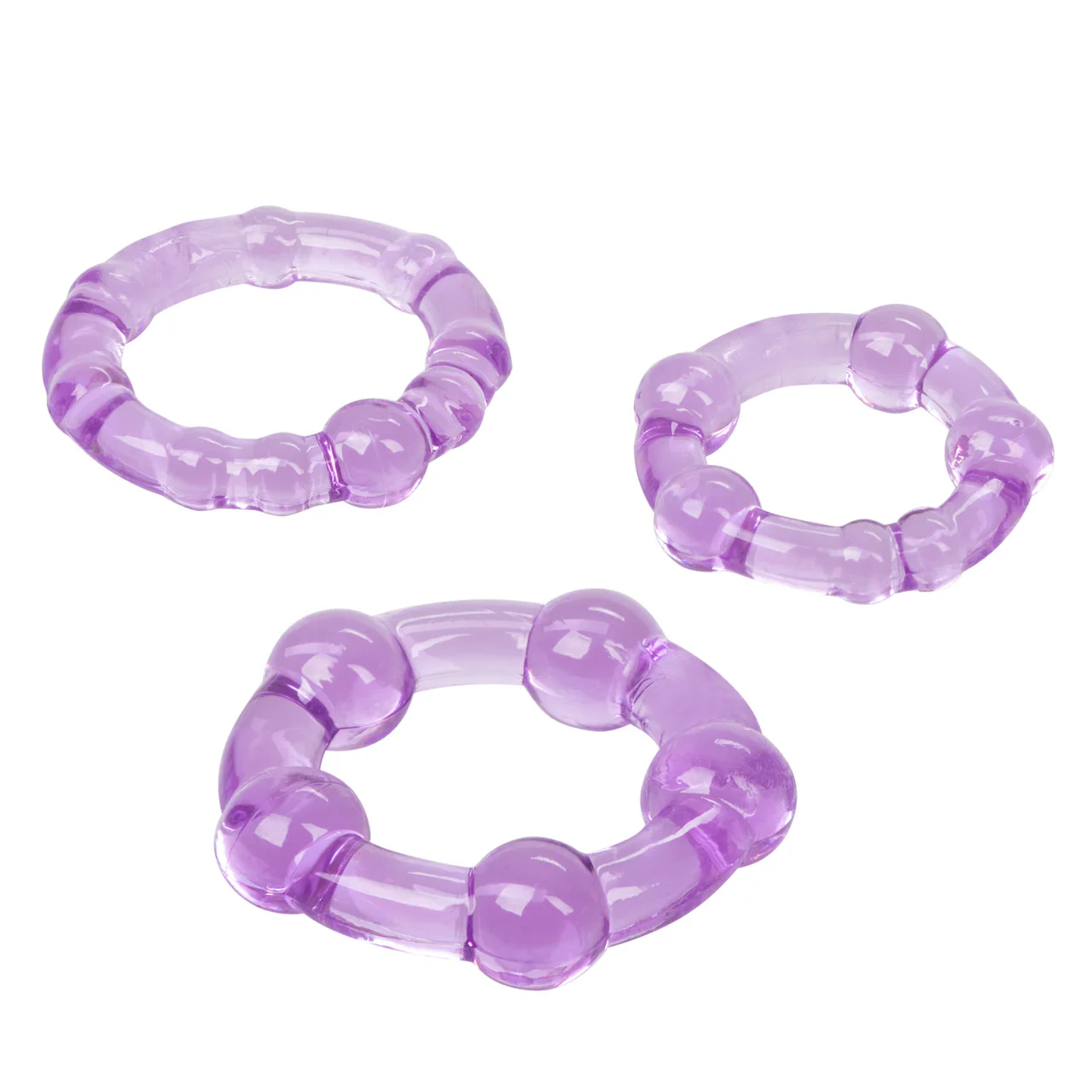 Rings! Island Rings Cock Rings (3 piece set) - Purple - Image 10