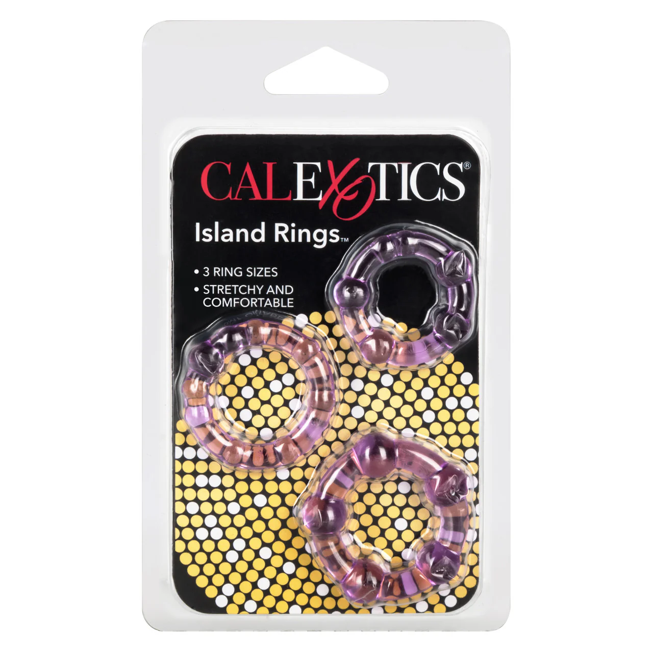 Rings! Island Rings Cock Rings (3 piece set) - Purple - Image 3
