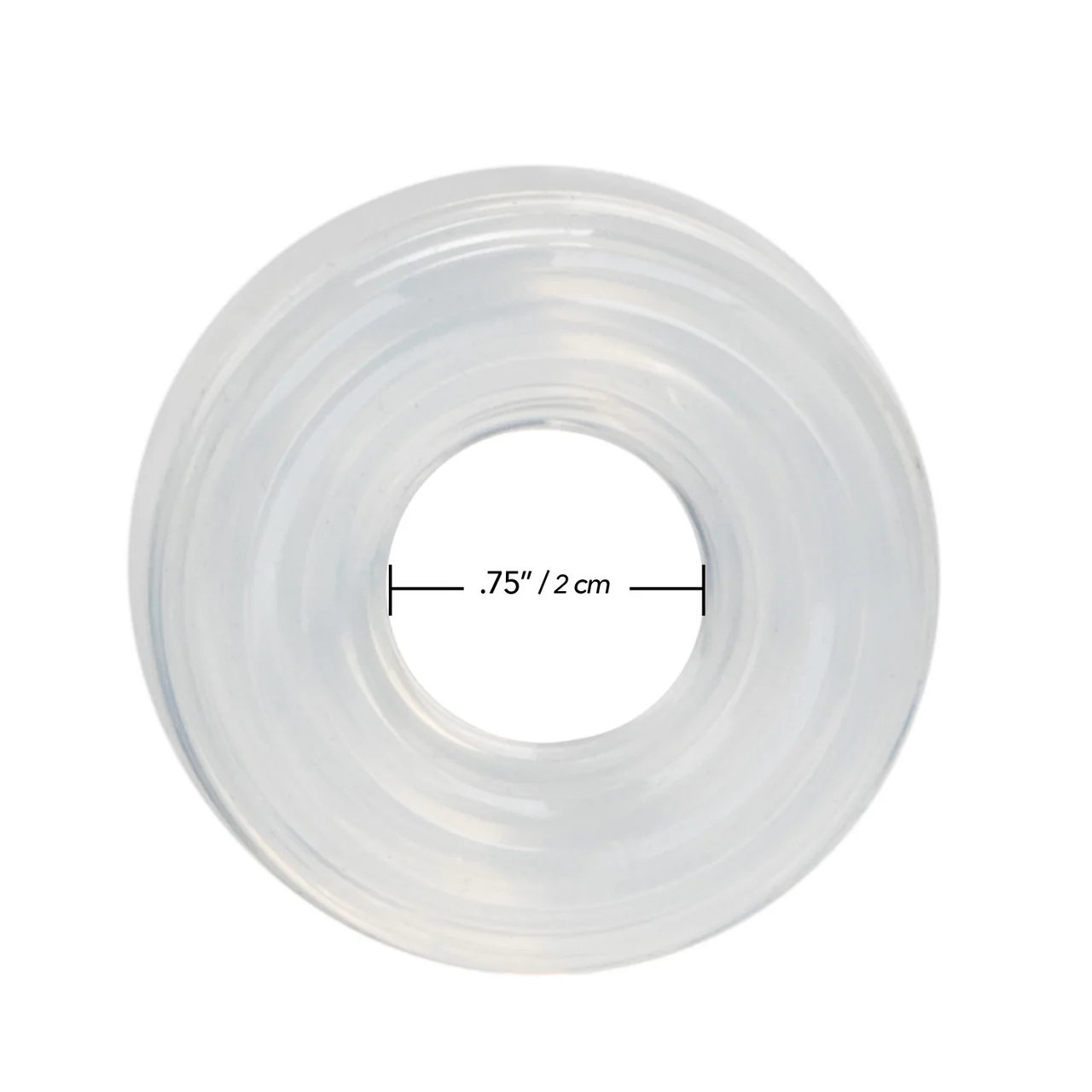 Rings! Premium Silicone Cock Ring - Medium - Clear - Image 5