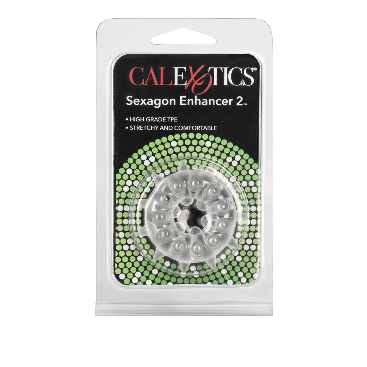 Rings! Sexagon Enhancer 2 Cock Ring - Clear - Image 3