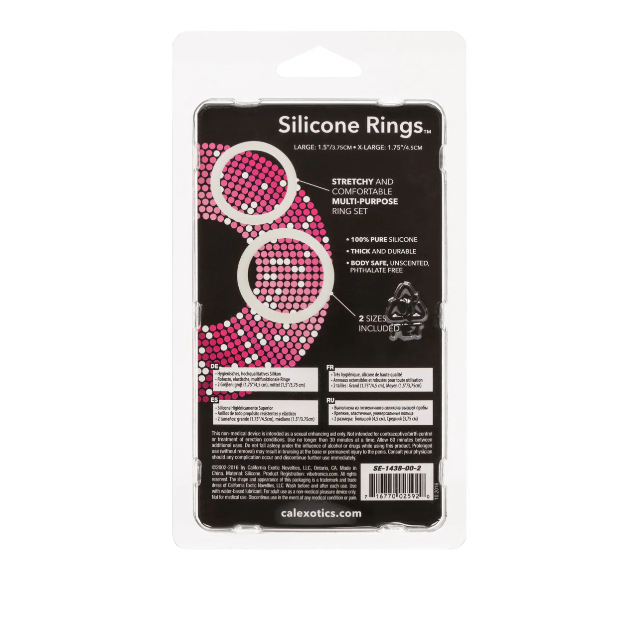 Rings! Silicone Rings Cock Rings - Clear - 2 Per Set - Image 4