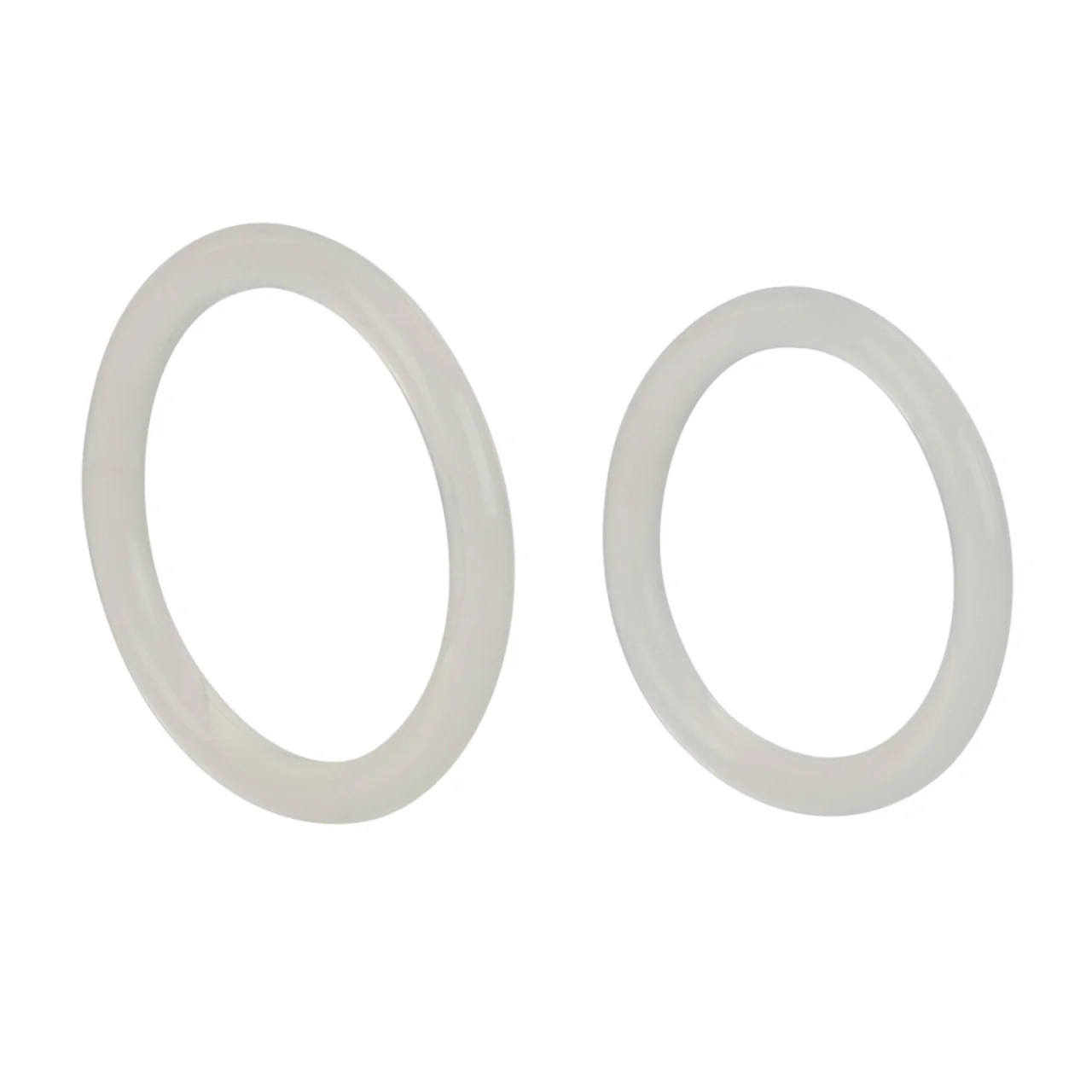 Rings! Silicone Rings Cock Rings - Clear - 2 Per Set - Image 5
