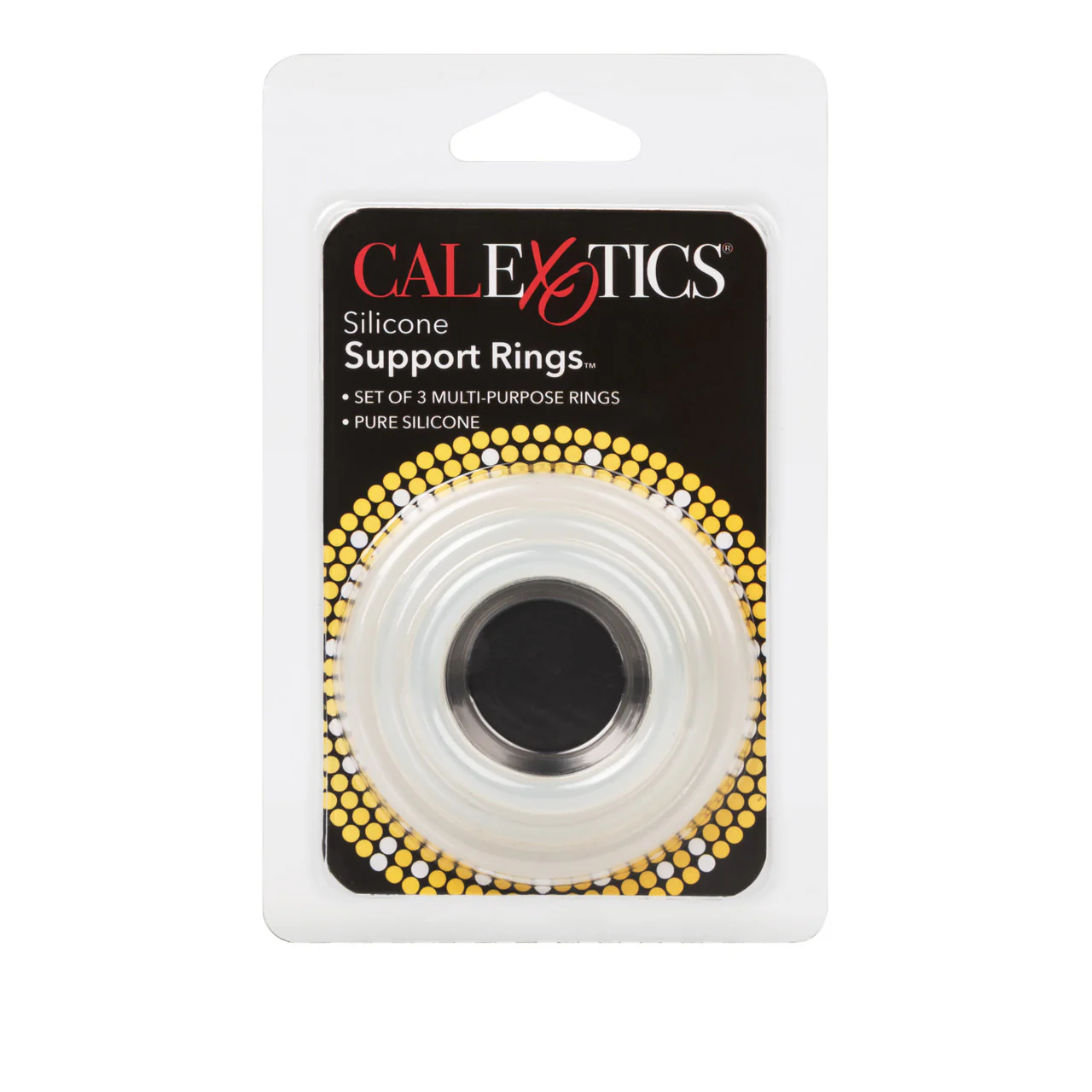 Rings! Silicone Support Rings Cock Rings (3 Piece Set) - Clear - Image 3