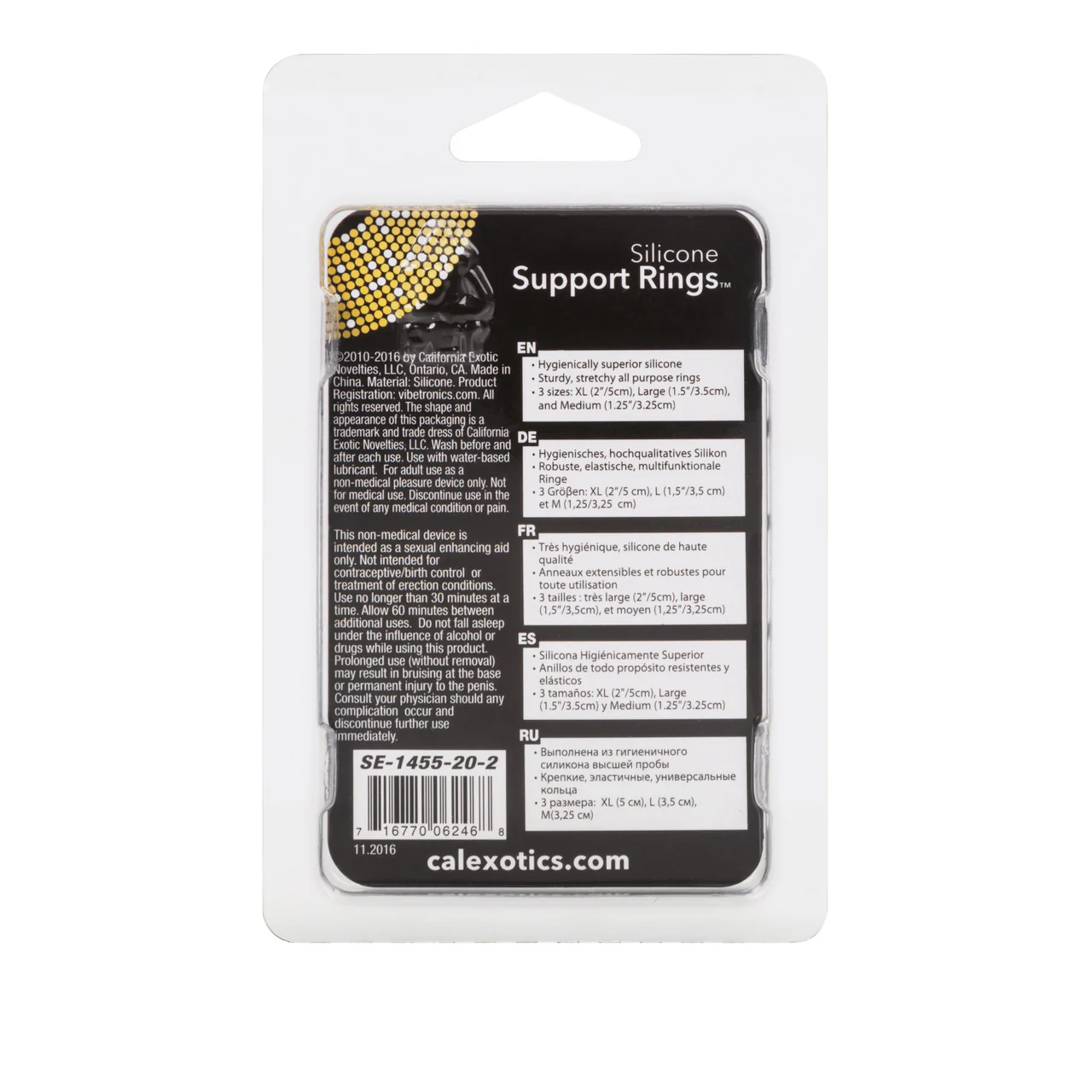 Rings! Silicone Support Rings Cock Rings (3 Piece Set) - Clear - Image 4