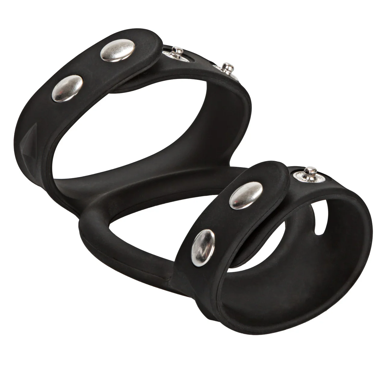 Rings! Silicone Tri-Snap C & B Cage Cock Ring - Image 5